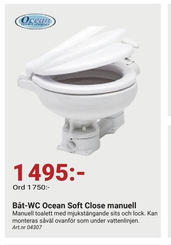Erlandsons Brygga Båt-wc ocean soft close manuell erbjuda