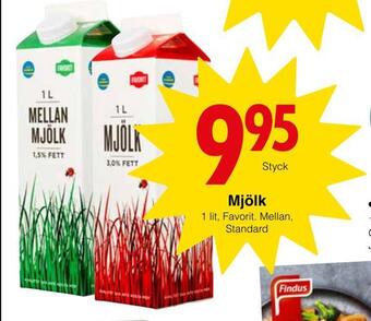 Matöppet Mjölk erbjuda