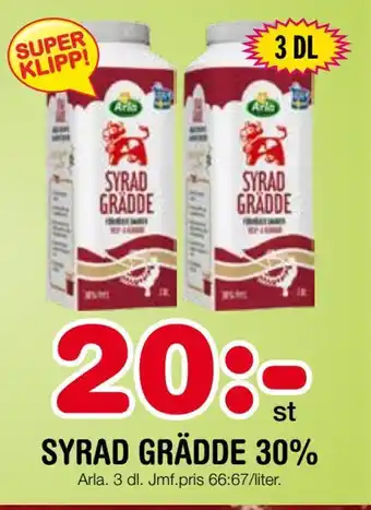 Nya Pulsen Syrad grädde 30% erbjuda