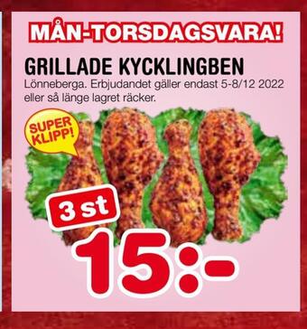 Nya Pulsen Grillade kycklingben erbjuda