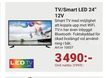 Tv/smart led 24" 12v