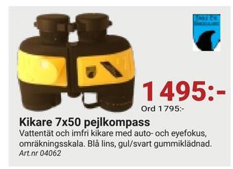 Erlandsons Brygga Kikare 7x50 pejlkompass erbjuda