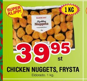Nya Pulsen Chicken nuggets, frysta erbjuda