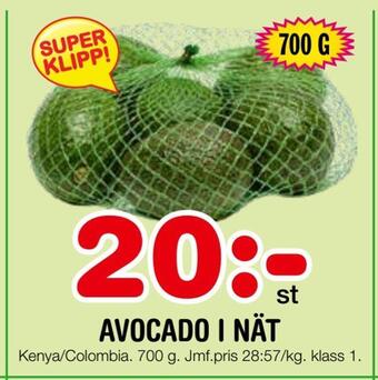 Nya Pulsen Avocado i nät erbjuda