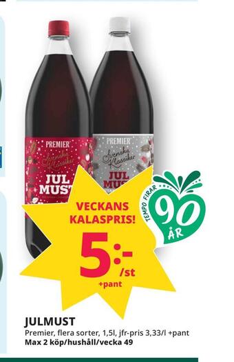 Tempo Julmust erbjuda