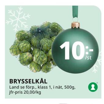Tempo Brysselkål erbjuda
