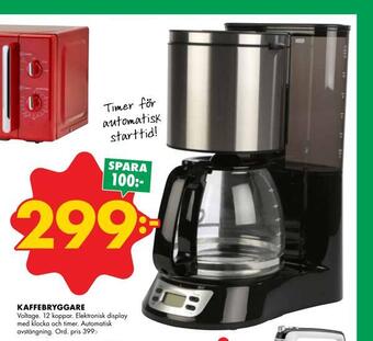 ÖoB Kaffebryggare erbjuda