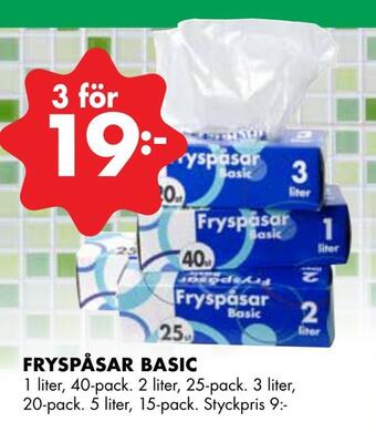 ÖoB Fryspåsar basic erbjuda