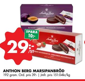 ÖoB Anthon berg marsipanbröd erbjuda