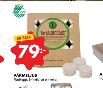 ÖoB Värmeljus erbjuda