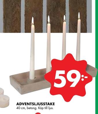 ÖoB Adventsljusstake erbjuda