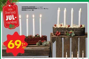 ÖoB Adventsljusstake erbjuda
