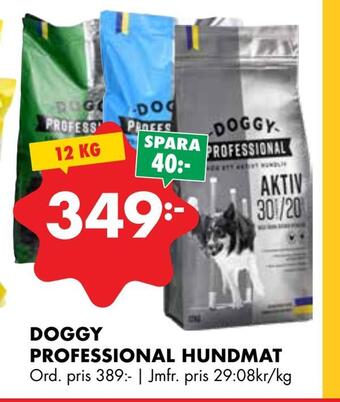 ÖoB Doggy professional hundmat erbjuda