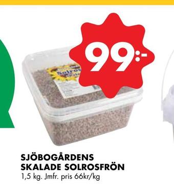 ÖoB Sjöbogårdens skalade solrosfrön erbjuda