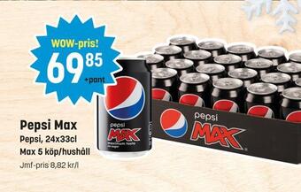 Eurocash Pepsi max erbjuda