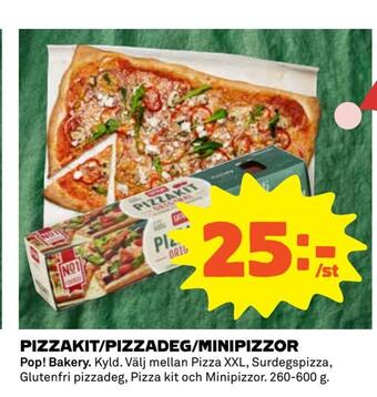 Coop Extra Pizzakit/pizzadeg/minipizzor erbjuda