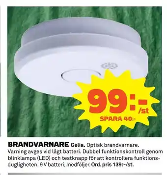 Coop Extra Brandvarnare erbjuda