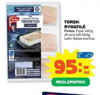 Coop Forum Torsk- ryggfilé erbjuda