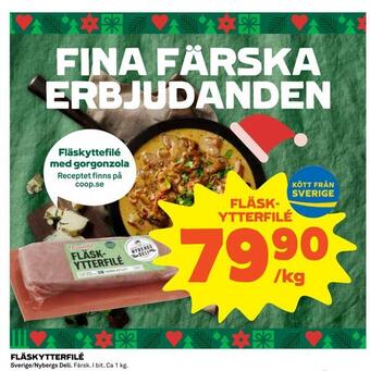 Coop Extra Fläskytterfilé erbjuda