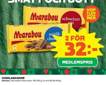 Coop Chokladkakor erbjuda
