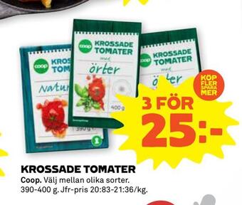Stora Coop Krossade tomater erbjuda