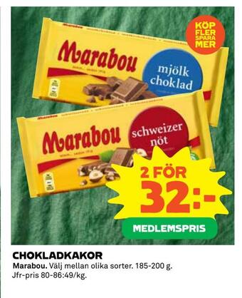 Coop Extra Chokladkakor erbjuda