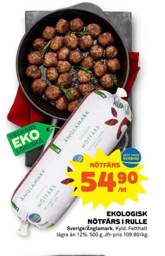 Stora Coop Ekologisk nötfärs i rulle erbjuda