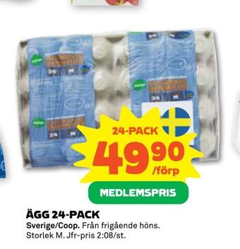 Stora Coop Ägg 24-pack erbjuda