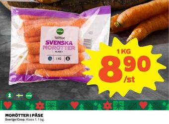 Coop Morötter i påse erbjuda