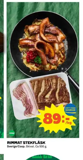 Coop Konsum Rimmat stekfläsk erbjuda