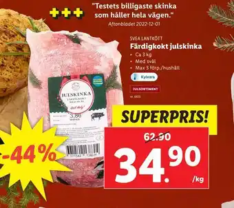Färdigkokt julskinka