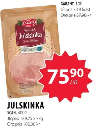 Handlar'n Scan skinka erbjuda