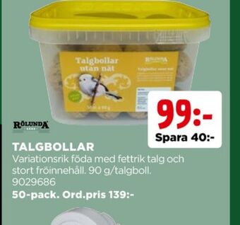 Jem&Fix Rölunda talgbollar erbjuda