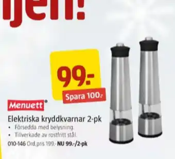 Jula Menuett kvarn erbjuda