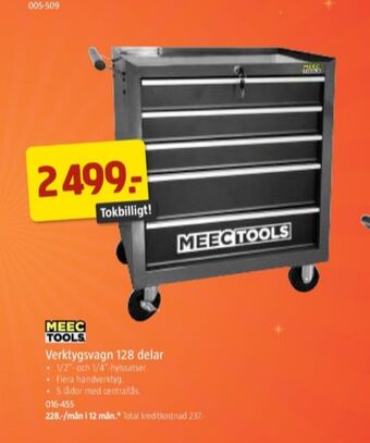 Jula Meec tools verktygsvagn erbjuda
