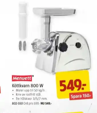 Jula Menuett köttkvarn erbjuda