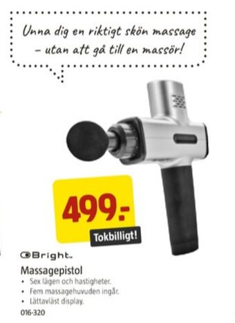 Jula Bright massageapparat erbjuda