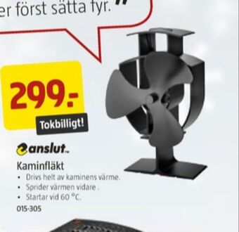 Jula Anslut kaminfläkt erbjuda