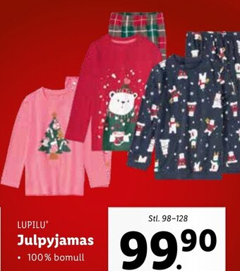 Lidl Lupilu Julpyjamas erbjuda