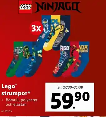 Lidl Lego Strumpor erbjuda