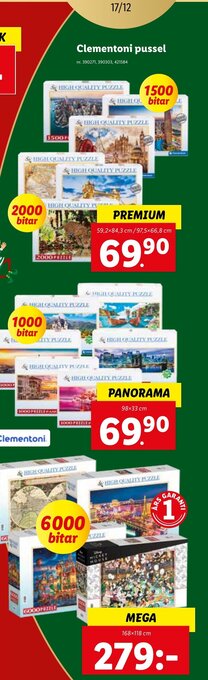 Lidl Clementoni Pussel erbjuda
