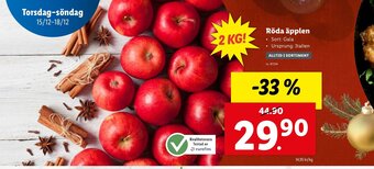 Lidl Röda äpplen erbjuda