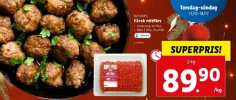 Lidl Butcher's Färsk nötfärs erbjuda