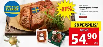 Lidl Svea Lantkött Färska tjocka revben erbjuda