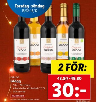 Karlens Glögg 75 cl.