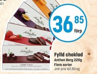 Eurocash Fylld Choklad Anthon Berg erbjuda