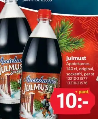 DollarStore Julmust Apotekarnes 140 cl. erbjuda