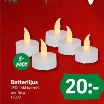 DollarStore Batteriljus erbjuda