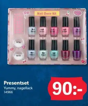 DollarStore Presentset Yummy,nagellack erbjuda
