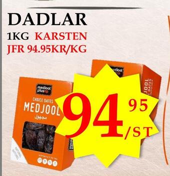 Matmixen Dadlar erbjuda